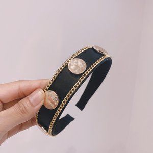 Comfortable Headband Golden Butterfly Rhinestone Luxury Headwear